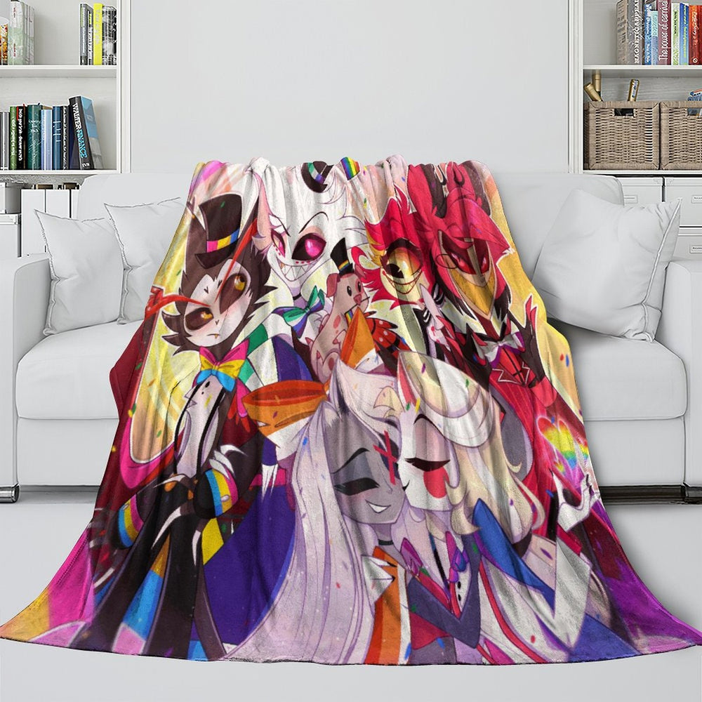 Hazbin Hotel Blanket Flannel Fleece Throw Room Decoration (Online Order Only)