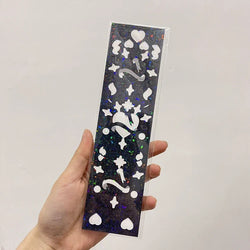 Glitter Star Ribbon Laser Sticker Scrapbooking Decorative Sticker DIY Diary Album Stick Label Korean Stationery (ONLINE ORDER ONLY)