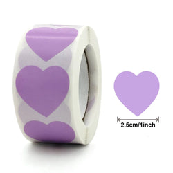 Colorful Heart ShapeSticker For Kids Reward Sticker Pink Dots Labels Valentine's Day Love Sticker Label Gift (ONLINE ORDER ONLY)