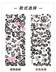 Kawaii Black White Cow Ribbon Stickers DIY Craft Scrapbooking Stick Label  Album Journal Planner Stationery Sticker (ONLINE ORDER ONLY)