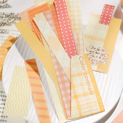 45Pcs/lot Retro Lattice wave point long stickers Scrapbooking Decorative Sticker DIY Diary Album Stick Label Kawaii Stationery (ONLINE ORDER ONLY)