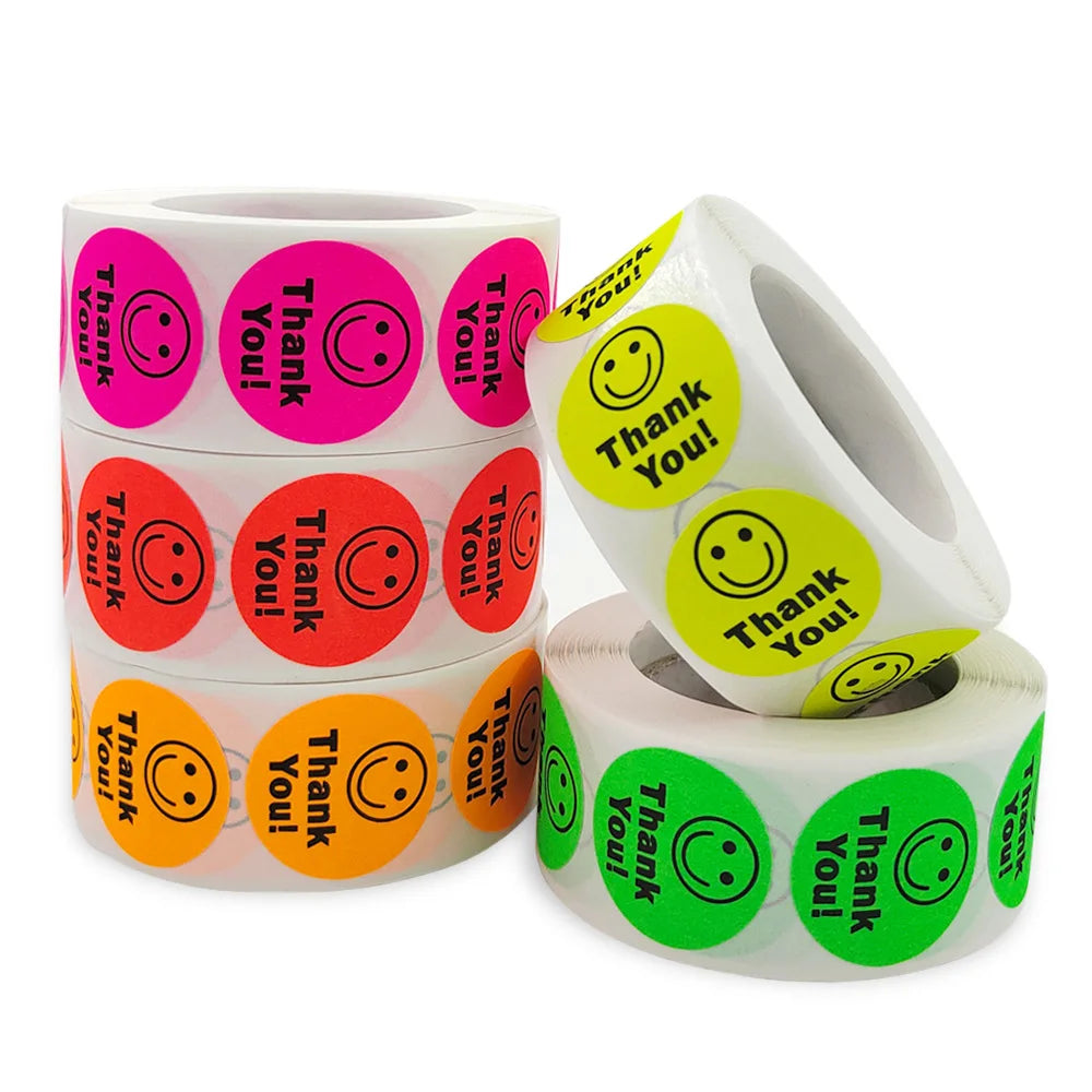 Stickers 500 Pcs/roll  Face Encouragement Reward Sticker Children Toy Decoration Sticker Label (Online Order Only)