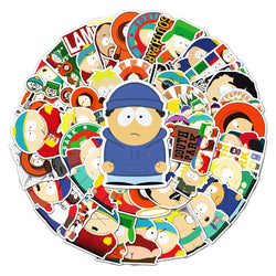 SouthPark Cartoon Stickers: 10/30/50pcs Anime Decals for Luggage, Skateboard, Toy, Graffiti (ONLINE ORDER ONLY)