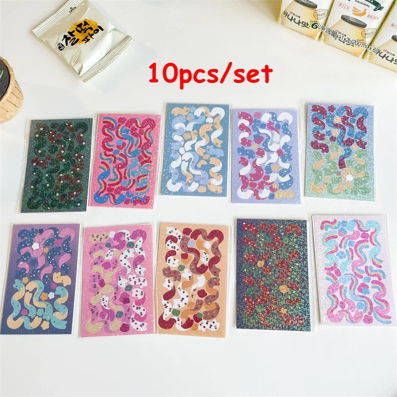 3pcs/5pcs/6pcs Full Set Series Cute Korean idol card Decorative Stickers DIY Scrapbooking Diary Album Sticker Stationery (ONLINE ORDER ONLY)
