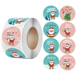 100-500Pcs New 1 Inch Christmas Theme Seal Labels Stickers For DIY Gift Baking Package Envelope Stationery Decoration (ONLINE ORDER ONLY)