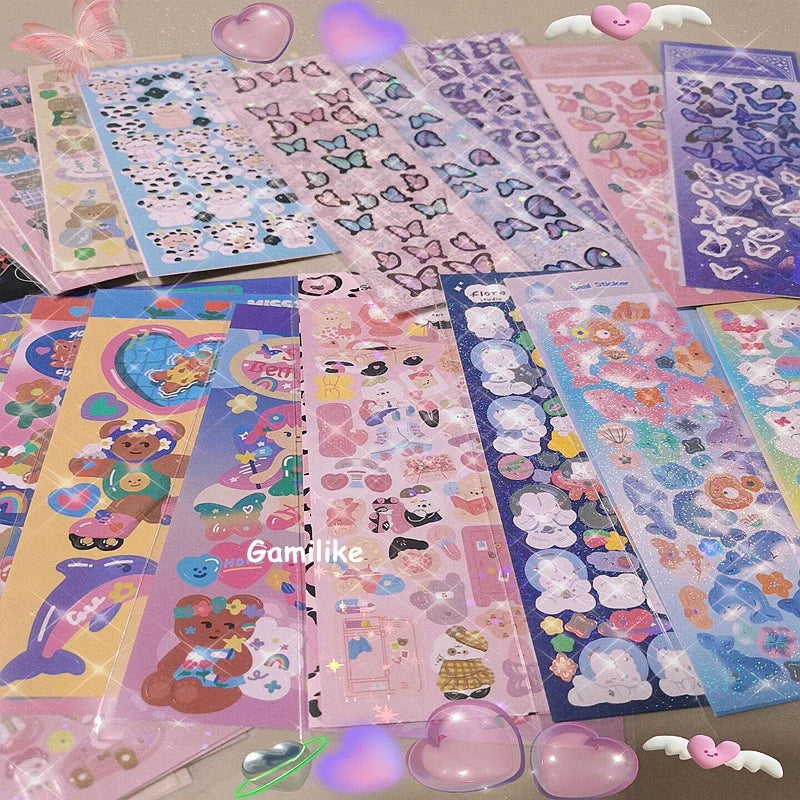 3pcs/5pcs/6pcs Full Set Series Cute Korean idol card Decorative Stickers DIY Scrapbooking Diary Album Sticker Stationery (ONLINE ORDER ONLY)