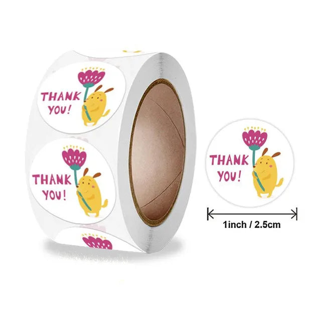 Yellow Lemon Sticker 500 Pcs/roll For Kids Reward Sticker Fruit LabelsThank You Sticker Kids Toys (ONLINE ORDER ONLY)