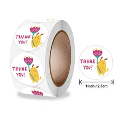 Yellow Lemon Sticker 500 Pcs/roll For Kids Reward Sticker Fruit LabelsThank You Sticker Kids Toys (ONLINE ORDER ONLY)