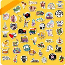 10/30/50PCS Punk Rock Band Music Graffiti Stickers Decals Laptop Travel Luggage Bike Skateboard Phone Car Cartoon Cool Sticker (ONLINE ORDER ONLY)