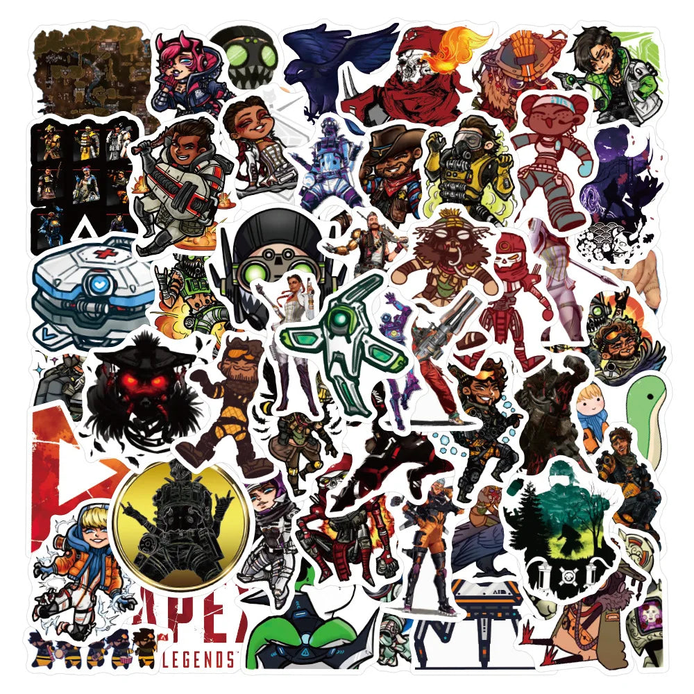 Apex Legends Anime Stickers Decals Waterproof Skateboard Guitar Motorcycle (Online Order Only)