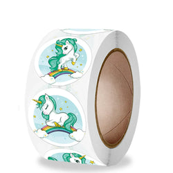100-500pcs Unicorn Stickers 1inch Decorative Stickers Scrapbooking Stick Label Diary School Stationery Album Stickers (ONLINE ORDER ONLY)