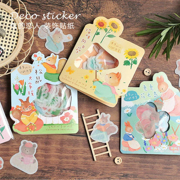 45pcs/lot Nimo's garden Series Stickers Scrapbooking Decorative Sticker DIY Diary Album Stick Label Kawaii Stationery (ONLINE ORDER ONLY)