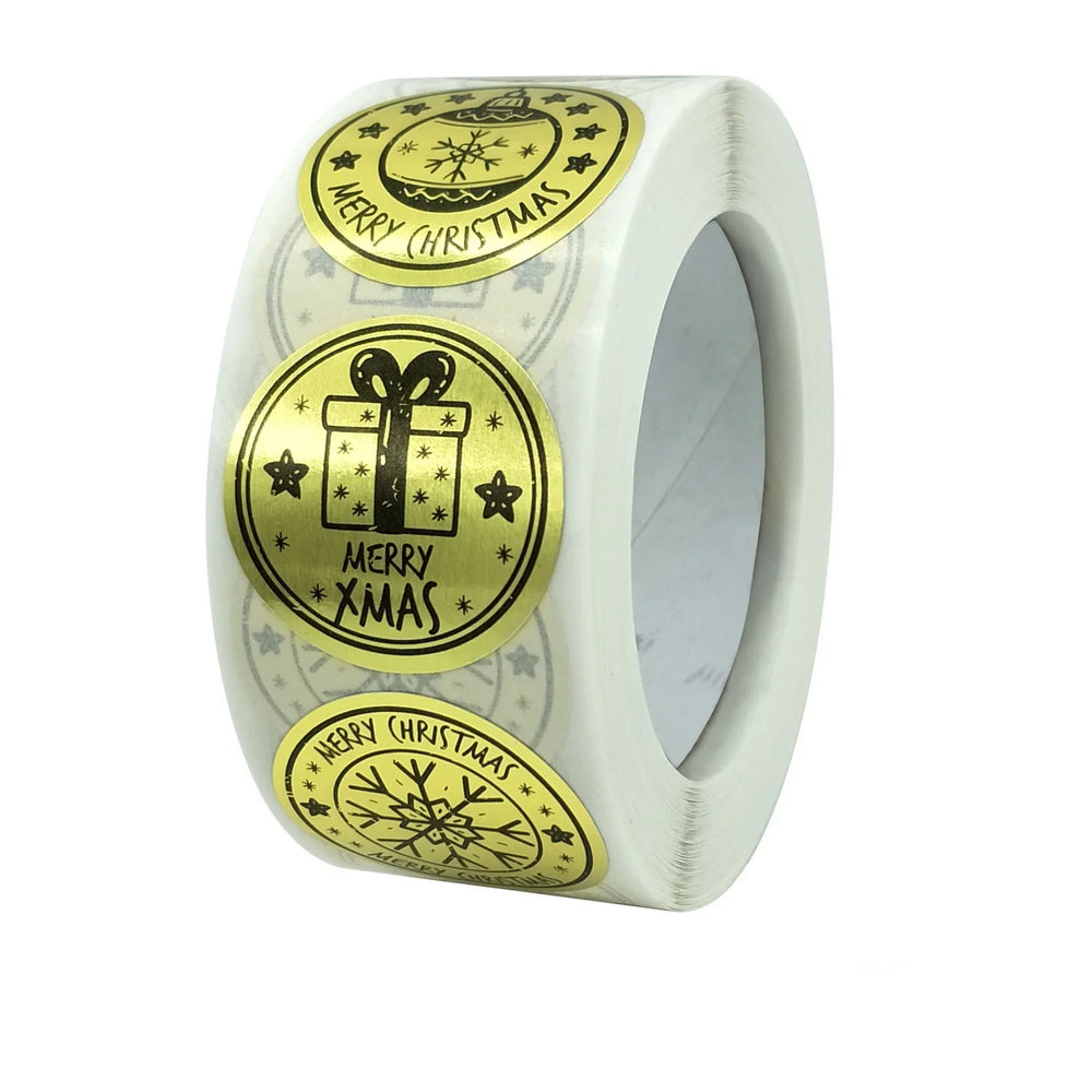 100-500pcs Thank You Stickers Free gift Gold Craft Handmade Sticker Circle Thank You Stickers For Business Card Sealing Labels (ONLINE ORDER ONLY)