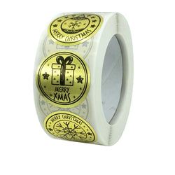 100-500pcs Thank You Stickers Free gift Gold Craft Handmade Sticker Circle Thank You Stickers For Business Card Sealing Labels (ONLINE ORDER ONLY)