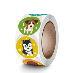 100-500pcs Animal Sticker Reward Sticker for Kids 1 inch Round Cartoon Sealing Labels for Teacher Supplies Encourage Cute Label (Online Order Only)