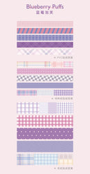 45Pcs/lot Retro Lattice wave point long stickers Scrapbooking Decorative Sticker DIY Diary Album Stick Label Kawaii Stationery (ONLINE ORDER ONLY)