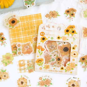 45pcs/lot Garden Story Series Stickers Scrapbooking Decorative Sticker DIY Diary Album Stick Label School Stationery Gift (ONLINE ORDER ONLY)