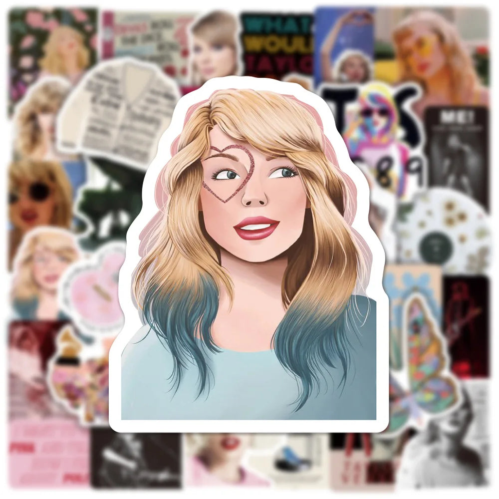 10/30/50PCS Alison Swift Taylor Stickers Folk Song Album Laptop Guitar Skateboard Phone Motorcycle Car Decals Stickers Kids Toy (ONLINE ORDER ONLY)