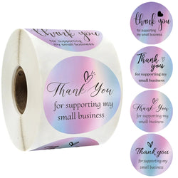 500pcs/roll Thank You Stickers Label Exquisite Design Adhesive Envelope Seals Stickers Appreciation Cards for Wedding Birthday (ONLINE ORDER ONLY)
