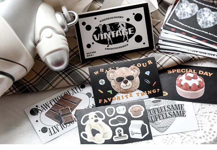 40/60Pcs/box Retro Girls House Series Sticker Hand Account DIY Album Decoration Scrapbooking Stickers Kawaii Korean Stationery (ONLINE ORDER ONLY)