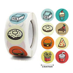 Yellow Lemon Sticker 500 Pcs/roll For Kids Reward Sticker Fruit LabelsThank You Sticker Kids Toys (ONLINE ORDER ONLY)