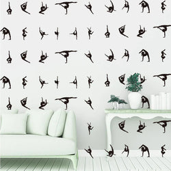 32Pcs Gymnastics Ballet Wall Stickers Nursery Girl Room Decor (ONLINE ORDER ONLY)