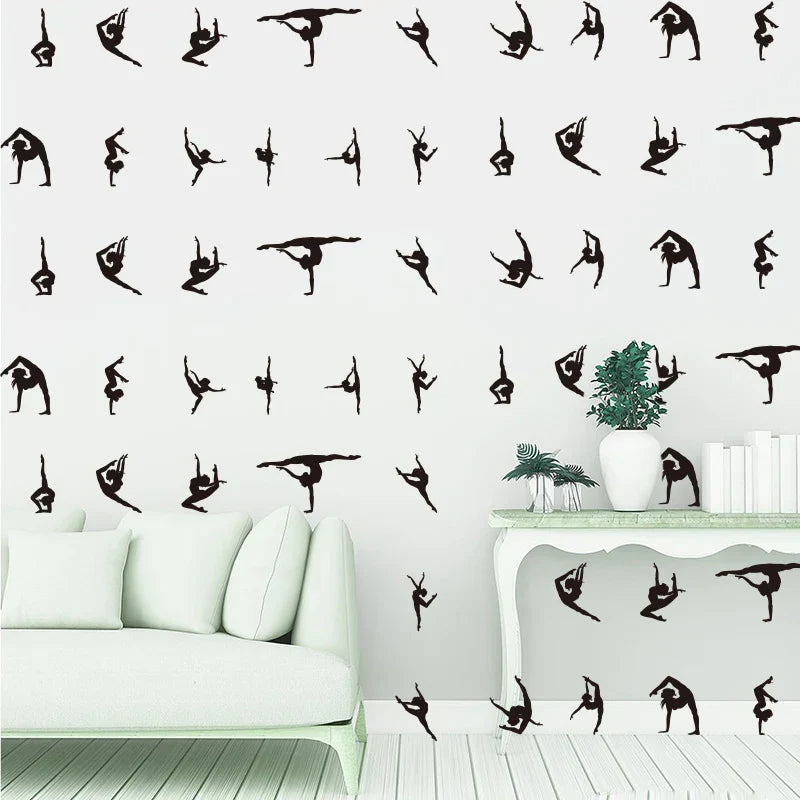 32Pcs Gymnastics Ballet Wall Stickers Nursery Girl Room Decor (ONLINE ORDER ONLY)
