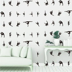 32Pcs Gymnastics Ballet Wall Stickers Nursery Girl Room Decor (ONLINE ORDER ONLY)