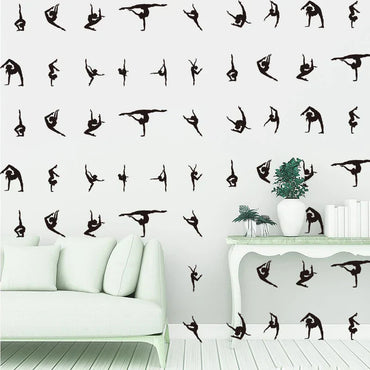 32Pcs Gymnastics Ballet Wall Stickers Nursery Girl Room Decor (ONLINE ORDER ONLY)