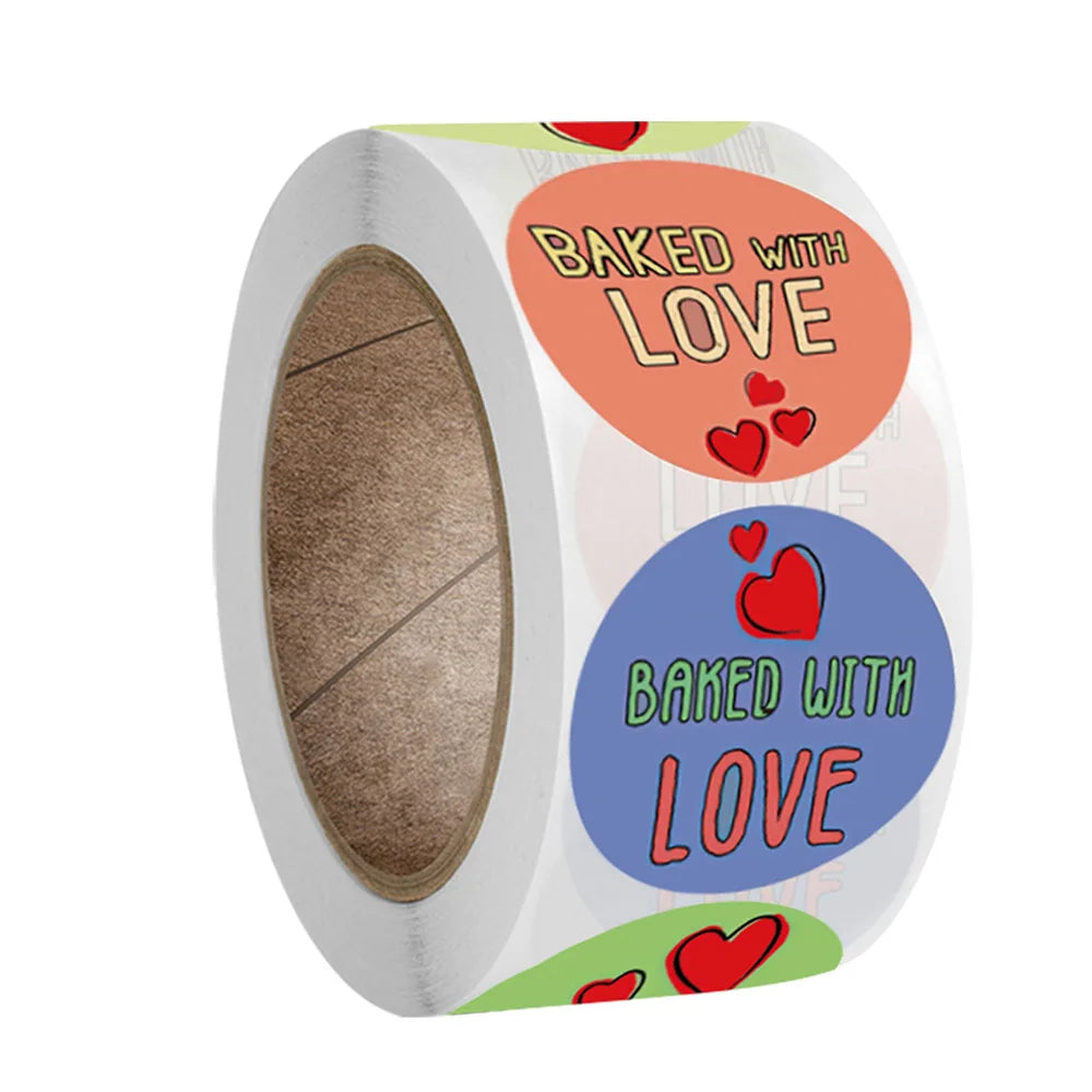 100-500PCS Sweet Dessert Cat Washing Thank You So Much for Your Order Stickers Baked You Have Got Great Taste Labels for Sealing (ONLINE ORDER ONLY)