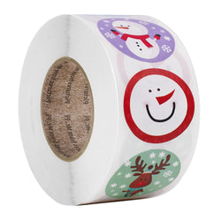 100-500pcs Christmas Stickers Santa Snowflake Adhesive Label Stickers DIY Biscuit Gift Baking Business Packaging Stickers (ONLINE ORDER ONLY)