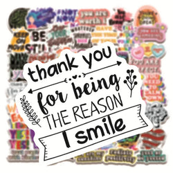 10/50Pcs Motivational Phrases Inspirational Life Quotes Sticker Packs (ONLINE ORDER ONLY)