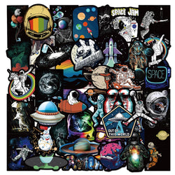 Astronaut Space Stickers 10/30/50PCS Waterproof PVC for Skateboard, Fridge, Motorcycle, Luggage (Online Order Only)