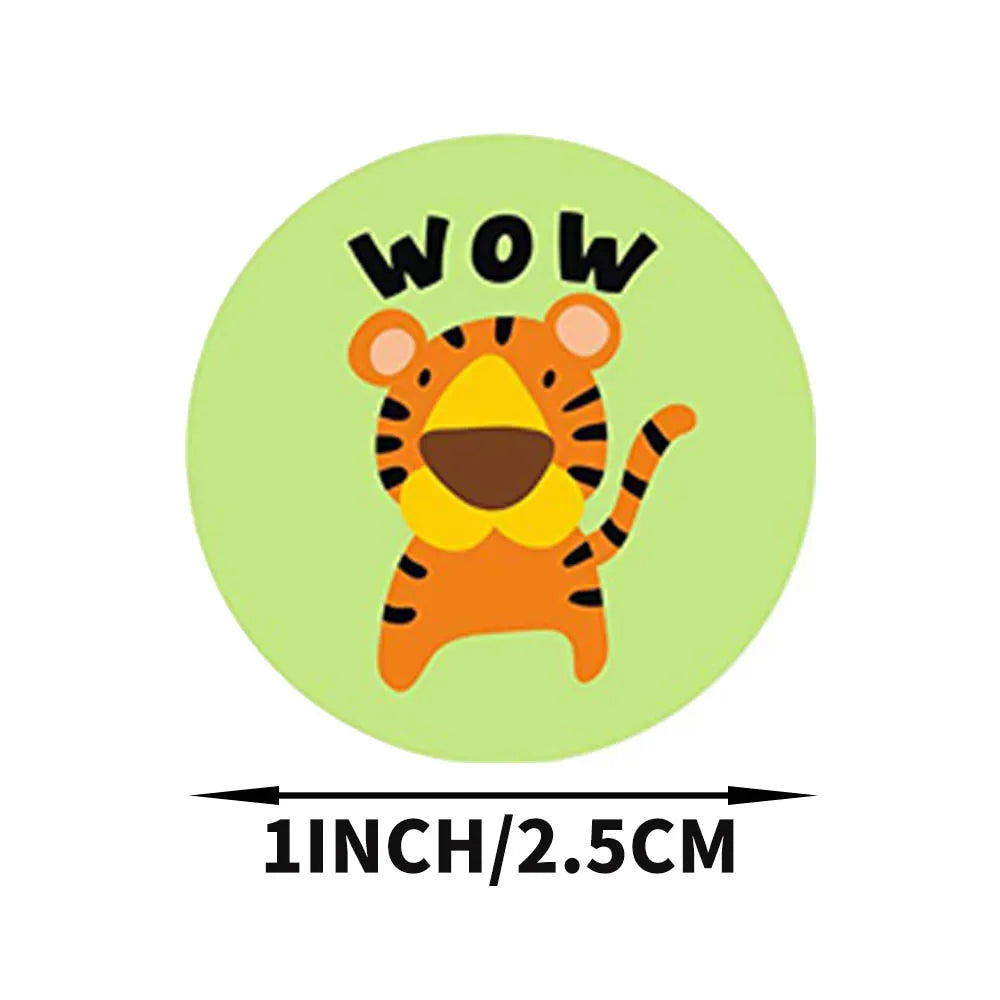 100-500pcs Animal Sticker School Teacher Student Cartoon Sticker Sealing Label Christmas Gift Scrapbook Stationery Sticker (ONLINE ORDER ONLY)