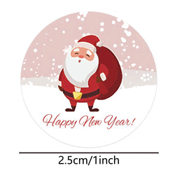 100-500Pcs New 1 Inch Christmas Theme Seal Labels Stickers For DIY Gift Baking Package Envelope Stationery Decoration (ONLINE ORDER ONLY)