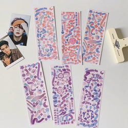 Cute Pink Purple Ribbon Stickers DIY Scrapbooking Phone Stickers Diary Album Decoration Stick Label Kawaii Stationery (Online Order Only)