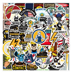 Welding Stickers Decals 10/30/50pcs Waterproof for Helmet, Skateboard, Car, DIY (ONLINE ORDER ONLY)
