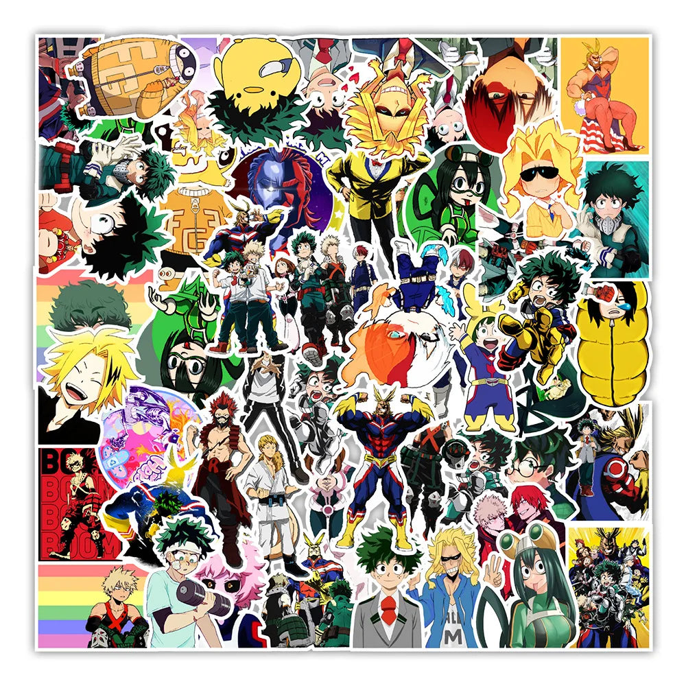 My Hero Academia Waterproof Stickers 10/30/50PCS Wholesale (Online Order Only)