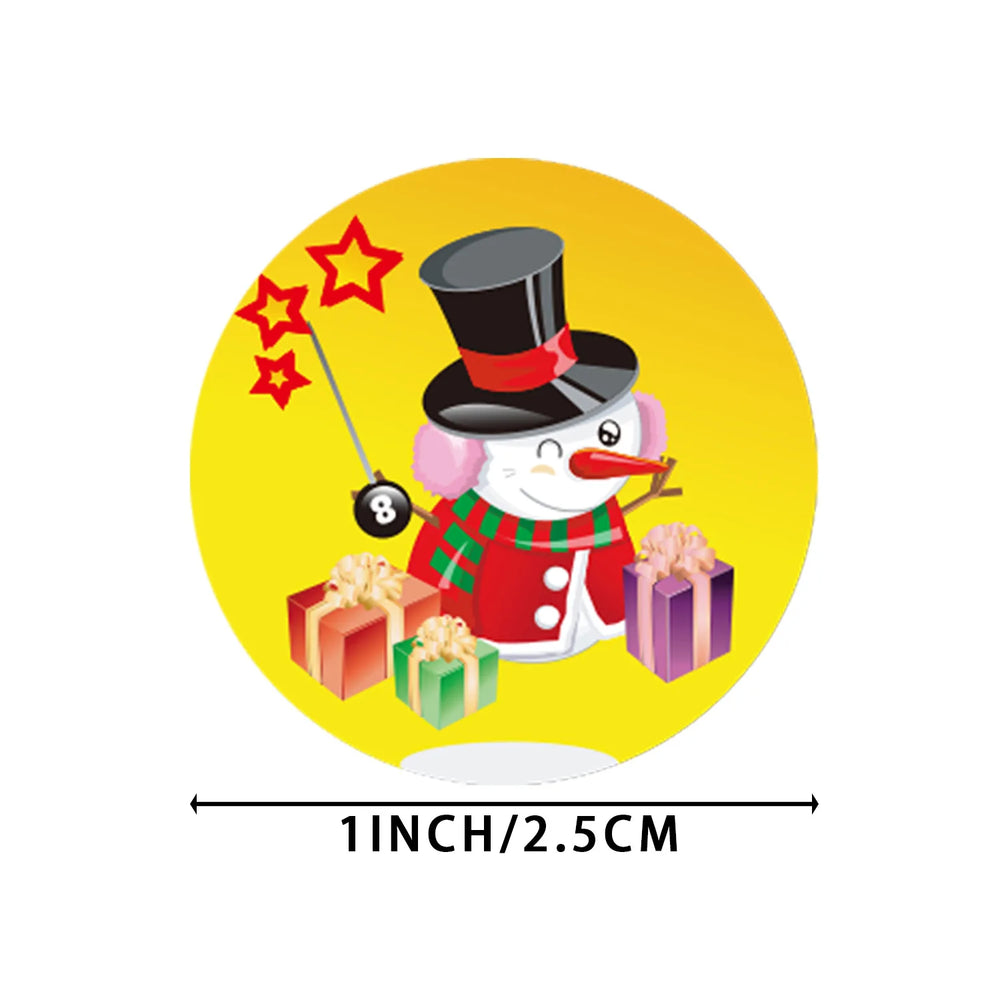 Christmas Sticker Cartoon Christmas Tree Santa Claus Design Paper Label Merry Christmas Cute Stickers Stationery Stickers (ONLINE ORDER ONLY)