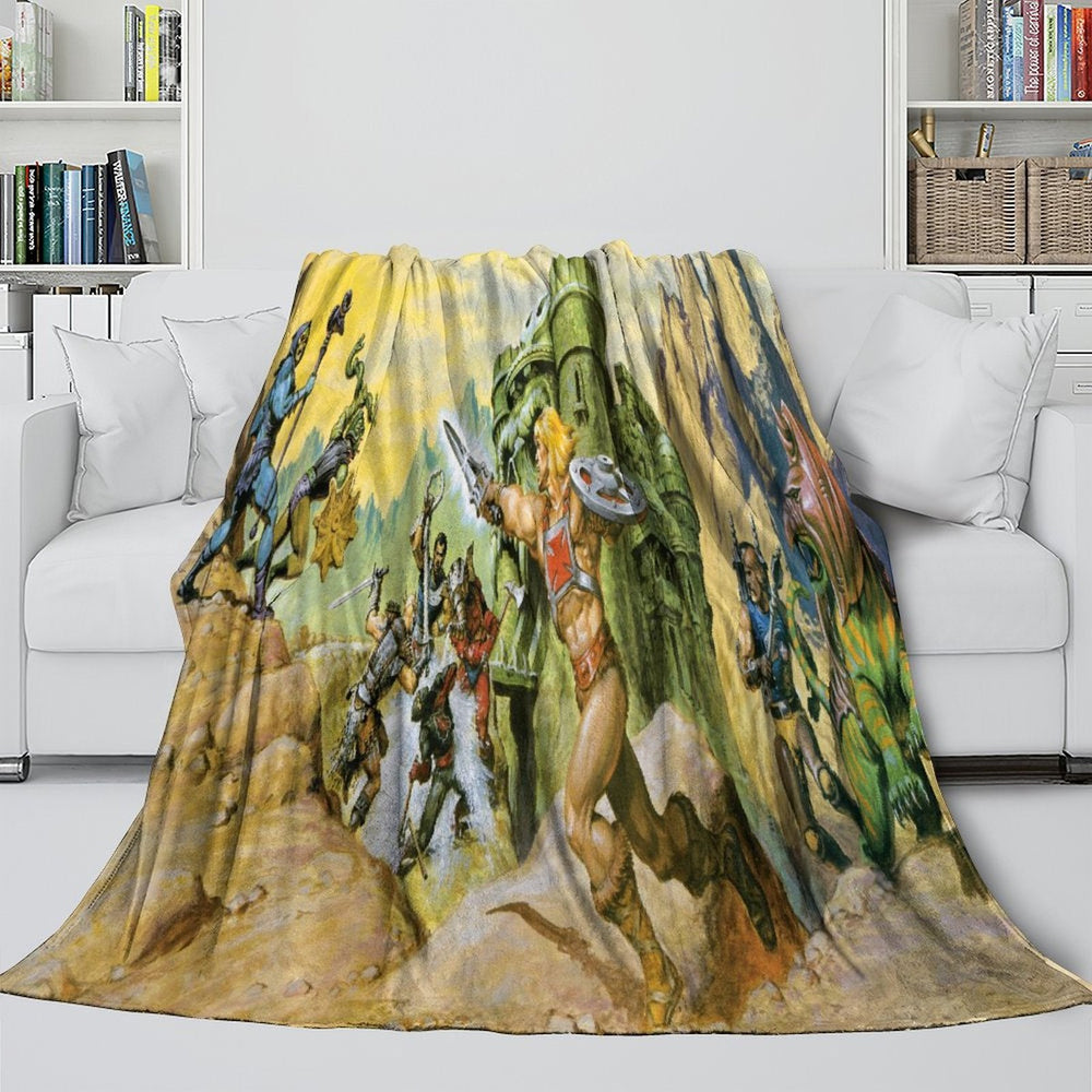 He-Man And The Masters Blanket Flannel Throw Room Decoration (ONLINE ORDER ONLY)