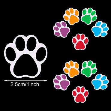 100-500pcs Cartoon Dog Paw Stickers Fridge Guitar Car Laptop Sticker Classic Tag Labels For Girls Notebook Scrapbook Stickers (Online Order Only)