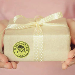 100-500pcs Thank You Stickers Free gift Gold Craft Handmade Sticker Circle Thank You Stickers For Business Card Sealing Labels (ONLINE ORDER ONLY)