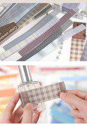 45Pcs/lot Retro Lattice wave point long stickers Scrapbooking Decorative Sticker DIY Diary Album Stick Label Kawaii Stationery (ONLINE ORDER ONLY)