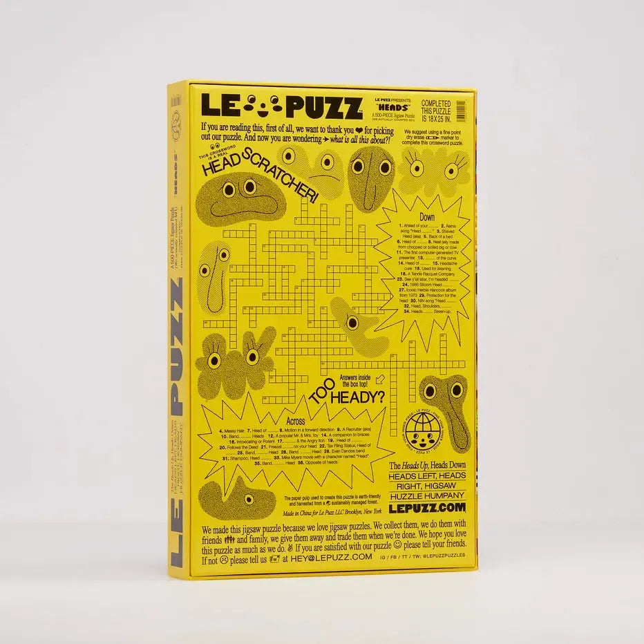 Heads 500 Piece Jigsaw Puzzle Le Puzz