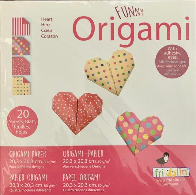 Heart Funny (20 cm) Origami Kit Fridolin (ONLINE ORDER ONLY)