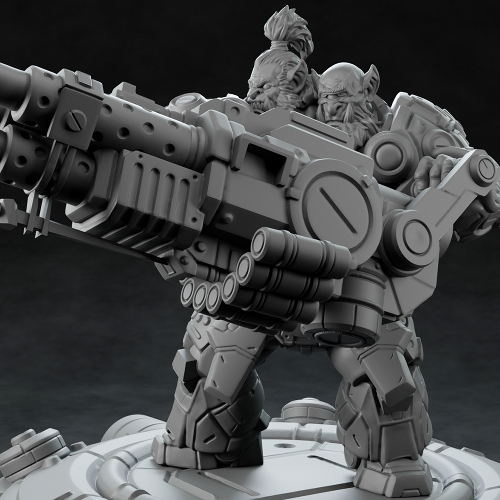 3D Printed Nafarrate Heavy Orc Set Space Orcs 28 32 mm D&D (Online Only)