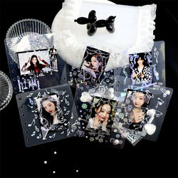 Bronzing PET Snowflake Ribbon Decoration Laser Stickers Shiny Dreamland Creative Scrapbook Handbook DIY Stationery Sticker (ONLINE ORDER ONLY)