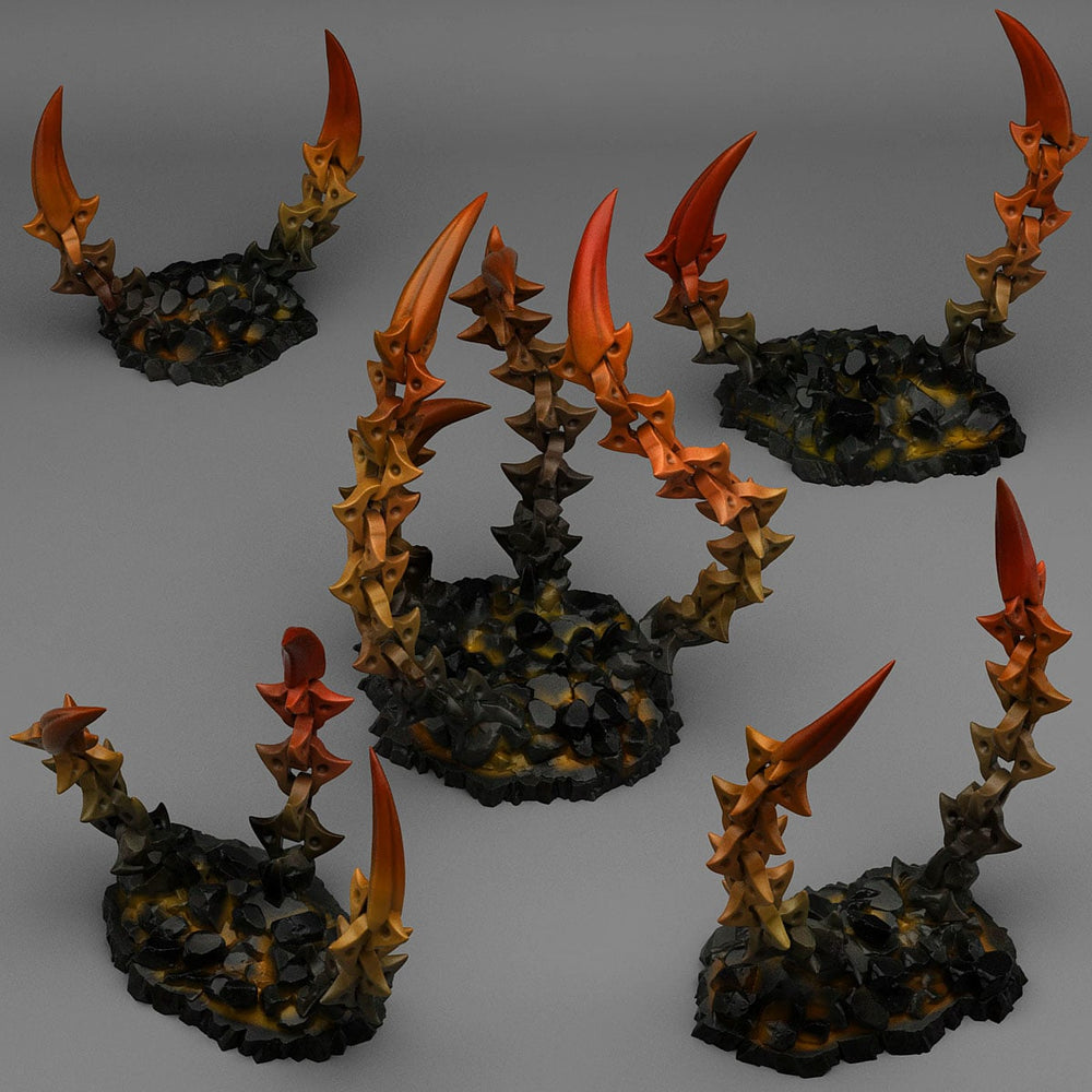 3D Printed Fantastic Plants and Rocks Hell Chain Claws 28mm - 32mm D&D Wargaming (Online Only)
