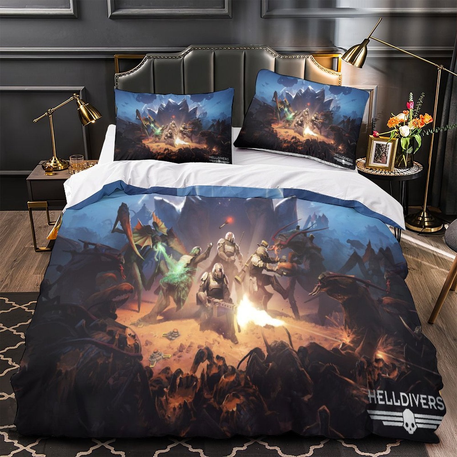 Helldivers 2 Bedding Set Duvet Cover Without Filler (Online Order Only)