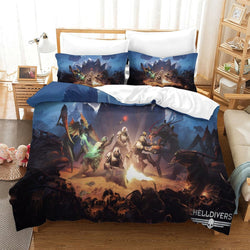 Helldivers 2 Bedding Set Duvet Cover Without Filler (Online Order Only)